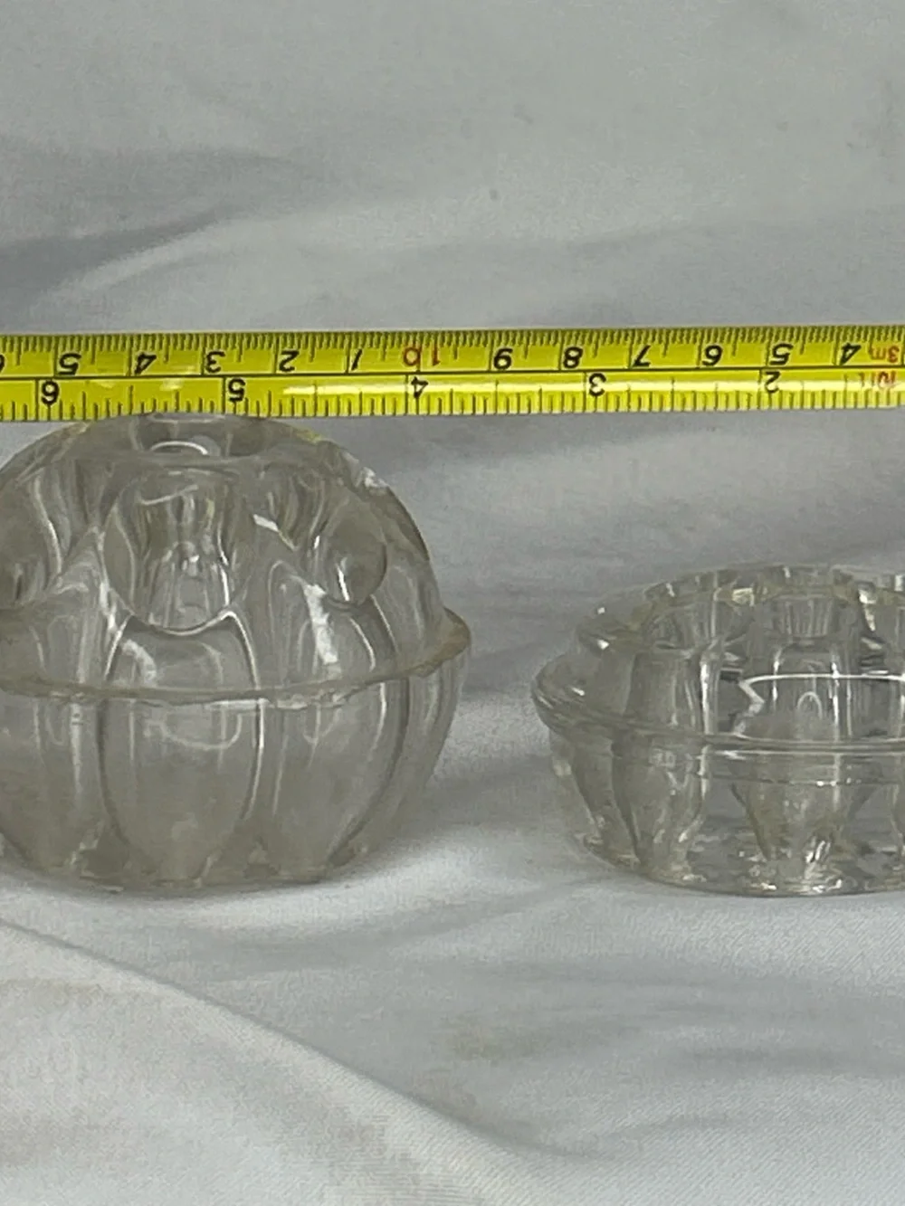 Clear Glass Decorative Frog for flower vase great marble display stands also